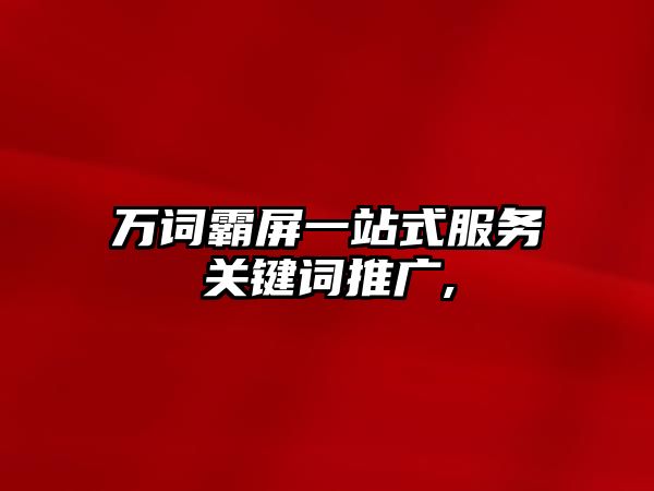 萬詞霸屏一站式服務(wù)關(guān)鍵詞推廣,